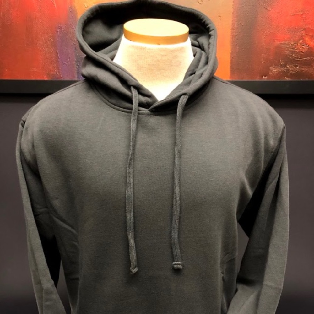 Charcoal grey blank men’s hoodie